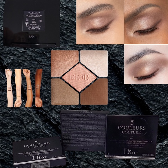 Exclusive holiday gift set Diorshow 5 Coulerurs Eyeshadow pallet #649 Nude Dress - Picture 2 of 3